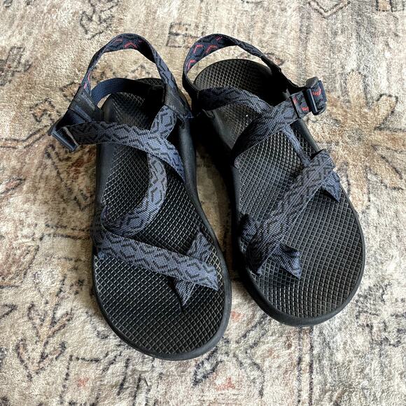 Chaco Z1 Sandal Single Strap Strappy Hiking Outdoor Sandals Gray Black Men\'s 10 main image 4